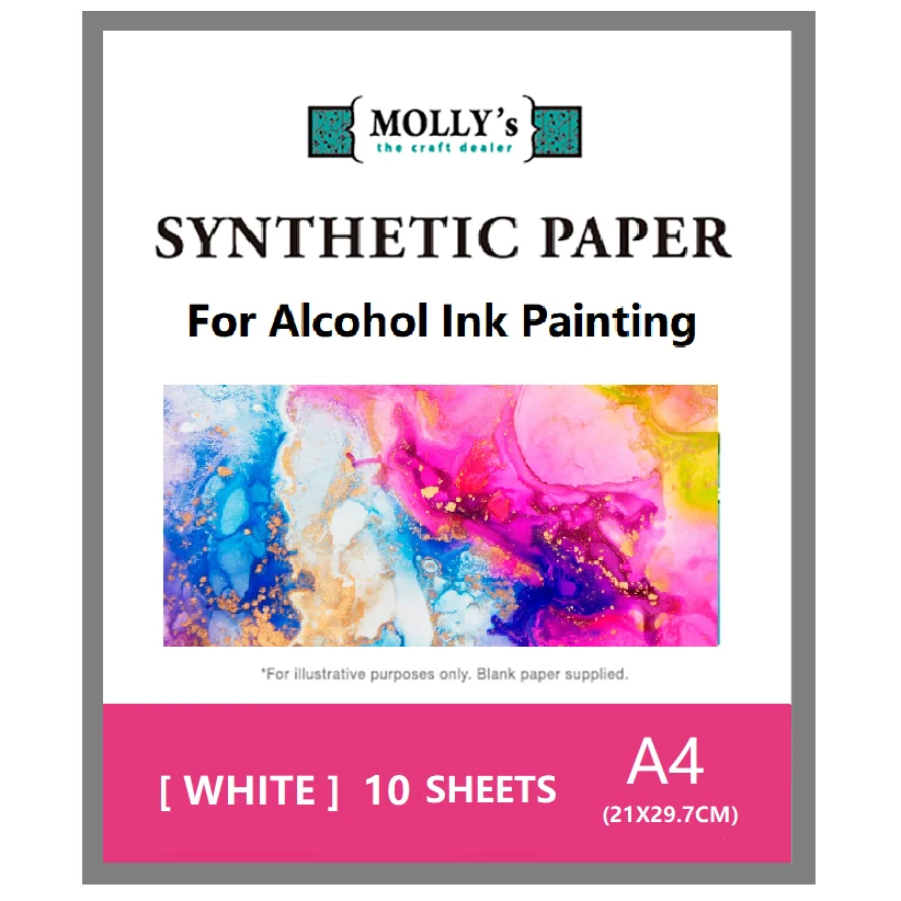 Alcohol Ink Paper A4 Black Smooth Synthetic Paper Yupo For Alcohol Ink  Painting Artwork Decoration, DIY Craft Home Decor - AliExpress