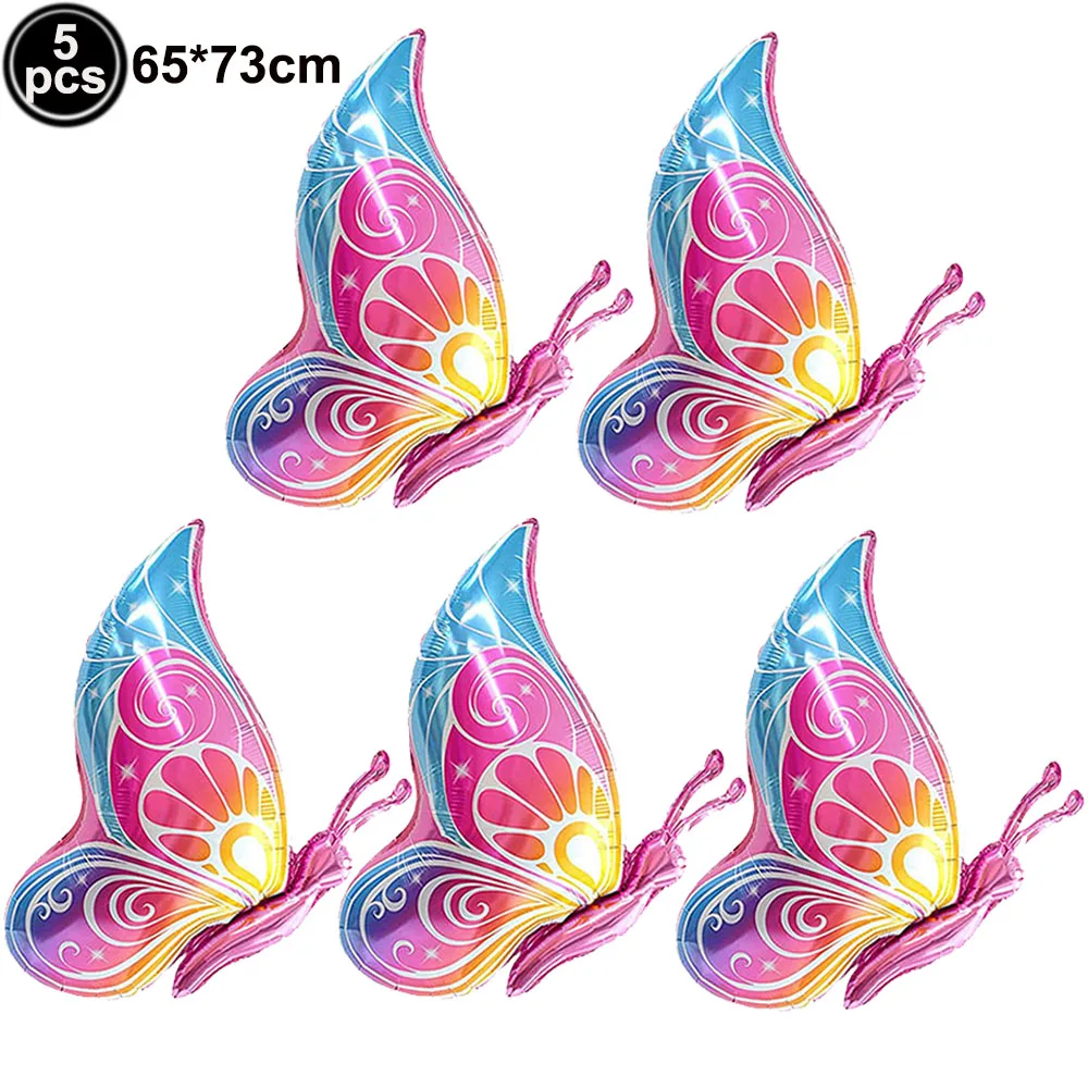 Colorful Butterfly Foil Balloon Set - Party & Event Decorations