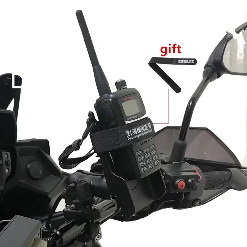 Suporte de Rádio com Clipe para Cinto com Placa de Diamante Compatível com Bola de Borracha de Polegada para Carro Motocicleta Interfone - Image 6