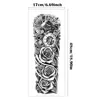 Large Full Arm Sleeve Waterproof Temporary Tattoo Sticker Clock Rose Flower Dove Bird Totem Fake Tatoo Body Art Men Women Leg 5
