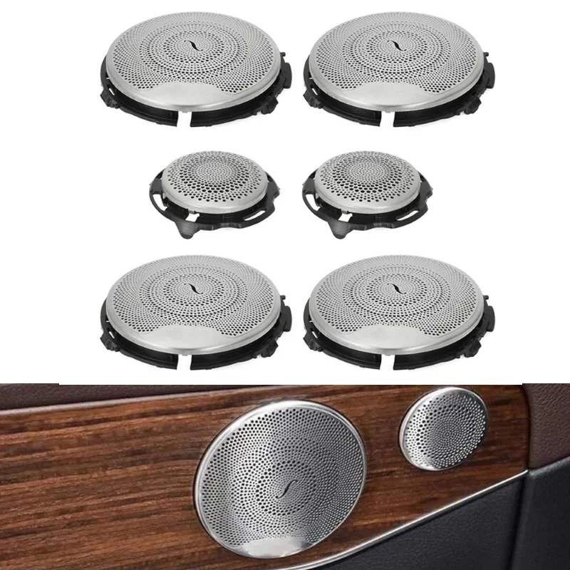 

For Mercedes Benz GLC W205 W213 X253 E C AMG Class Series Car Speaker Covers Side Door Loudspeaker Tweeter Midrange Lid Trim