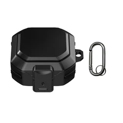Shockproof Earbud Case with Keychain and Switching Feature (Black)