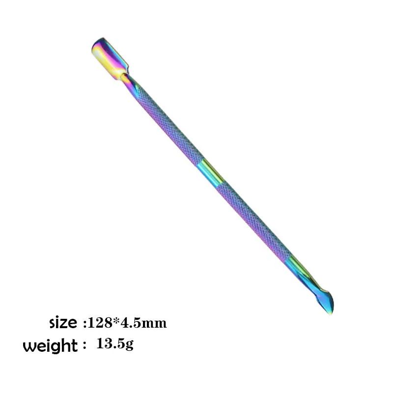 QI DUO Nail Cuticle Scissors Stainless Steel Manicure Pedicure Tools Golden Silver Rainbow Dead Skin Scissor Nipper Clipper Tool