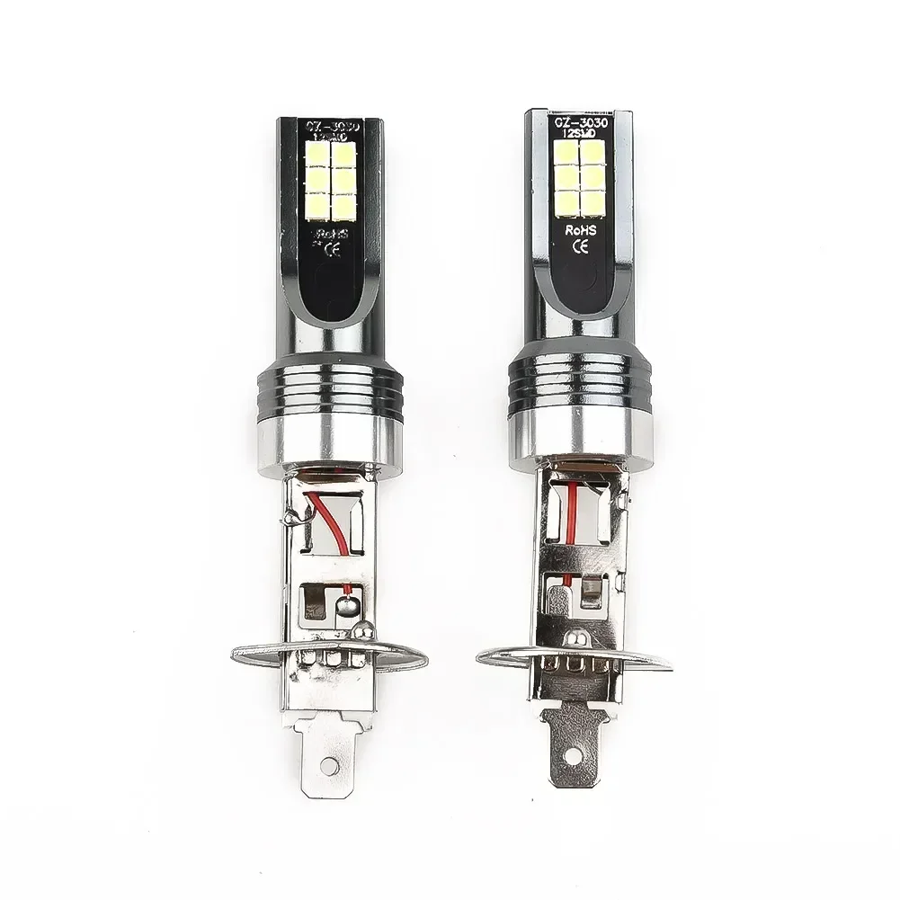2pcs H1 LED lights bulbs car headlight side COB LED bulb light 14000LM 6000-6500K white high low beam lamp