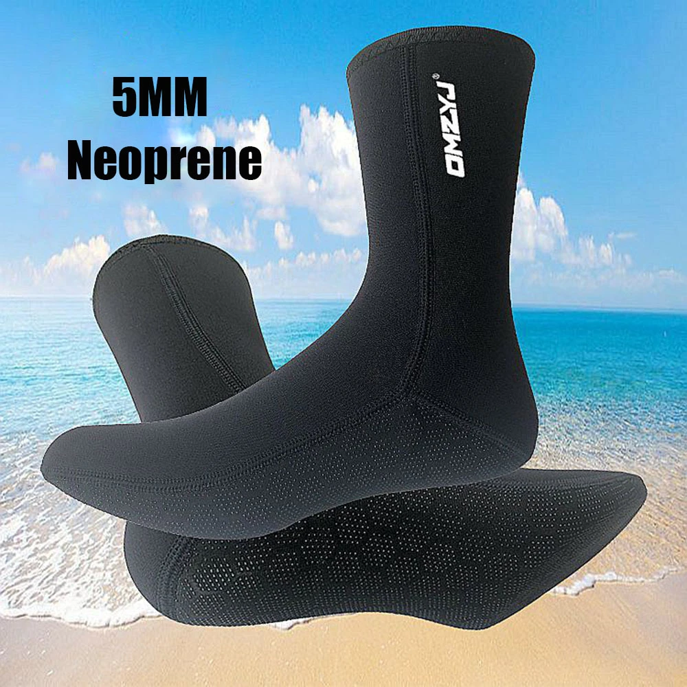 5mm Neoprene Diving Socks Water Sport Snorkeling Surfing Nonslip Swimming Diving Socks Beach