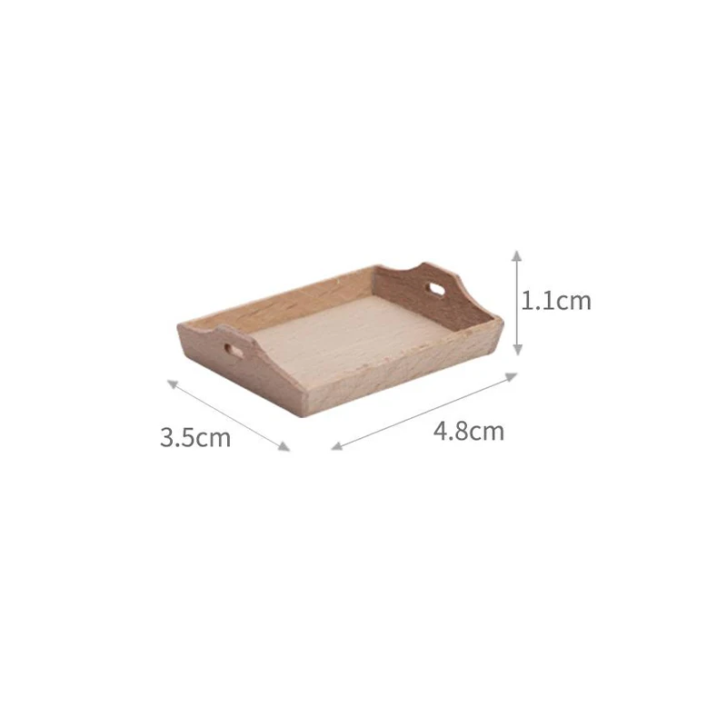 1Pcs 1:12 Dollhouse Cake Tray Dollhouse Kitchen Toys Food Tray Life Scene Miniature for Dolls Playsets Children Gifts 6