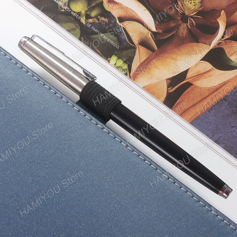 Self-adhesive Pen Holder Elastic Leather Pencil Loop Holders for IPad Case Ipencil Notebooks Laptop PU Stylus Pencil Stand Clip
