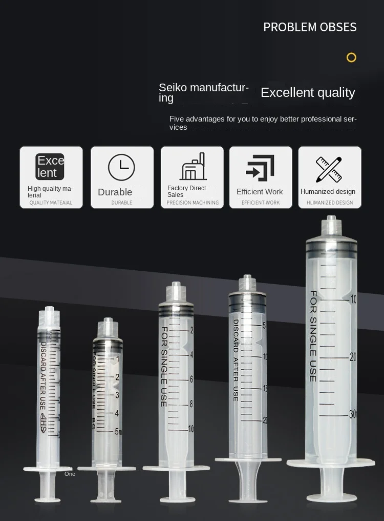 1/2/5/10pcs 3 5 10 20 30 50cc 100 200ml Plastic Syringe Luer Lock Syringe Screw Storage Crimp Industrial Dispensing Glue Tool 5