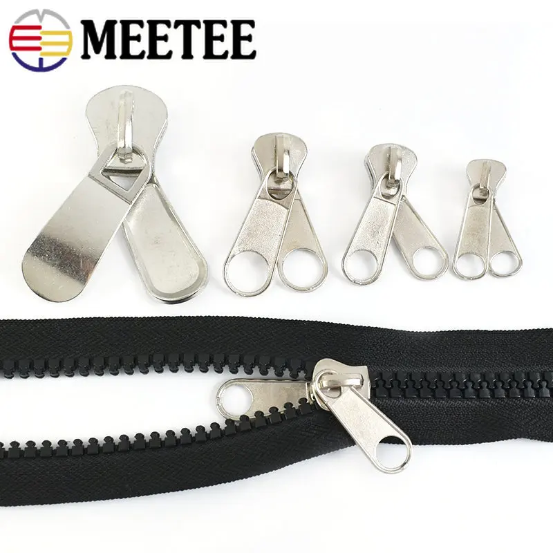 Fix Zip Puller，10 Pcs Zipper Slider Use for 5# Metal Zip Decorative Cute  Pendant Zipper Puller Ladies Clothes Bags Zipper Head Accessories (Color 