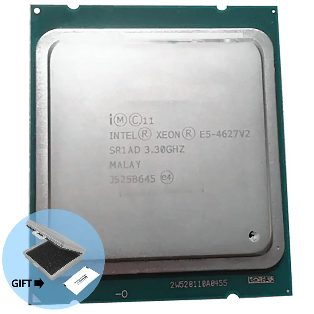 Оригинальный смартфон Intel Xeon E5 4627V2 3,3 ГГц 8 дюймов FCLGA2011 130 Вт Φ V2 ядер 16 Мб SmartCache E5 4627 V2