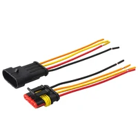 4Pin Waterproof AMP Auto Connector 18AWG Male Female with Wire Quick Disconnect for Truck DJ7041-1.5-11/21 OEM 282088-1/282106-1 5