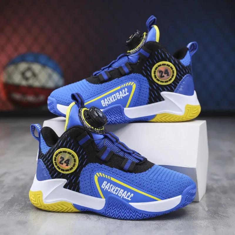 Children's basketball shoes Boys' sports shoes Breathable non-slip girls' high-quality sports basketball shoes Size 31-40