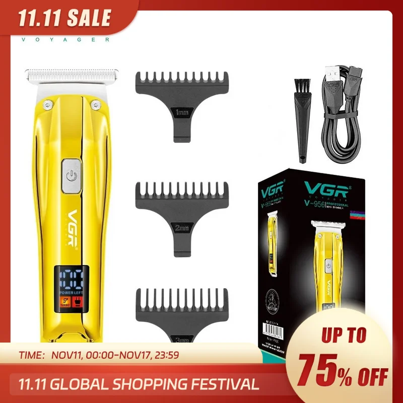 VGRHairClipperElectricHairCuttingMachineCordlessHaircutMachine