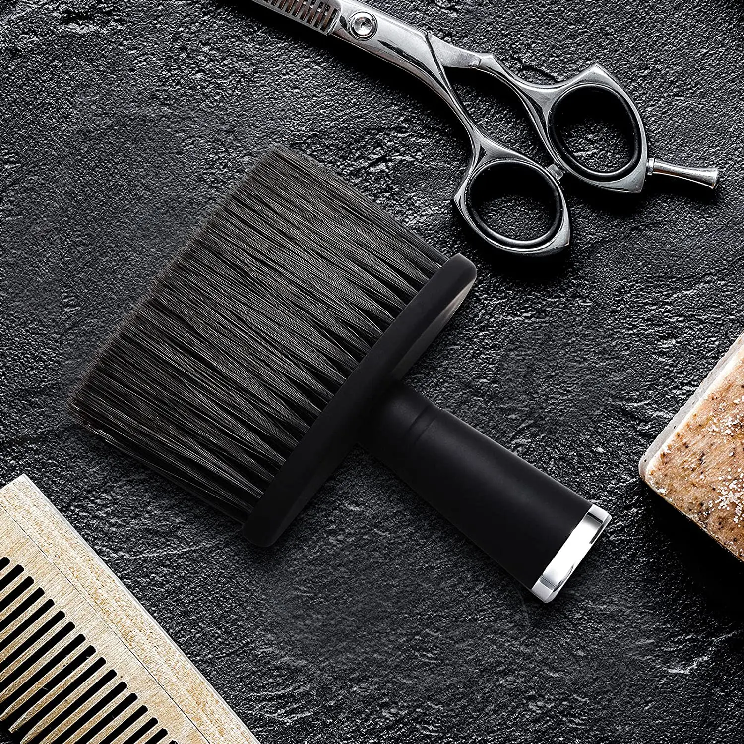 Pro Hairdresser Dusting Brushes Salon Hairdressing Clean Brush Neck Duster Face Hairbrush Barbershop Haircut Cleaning Supplies