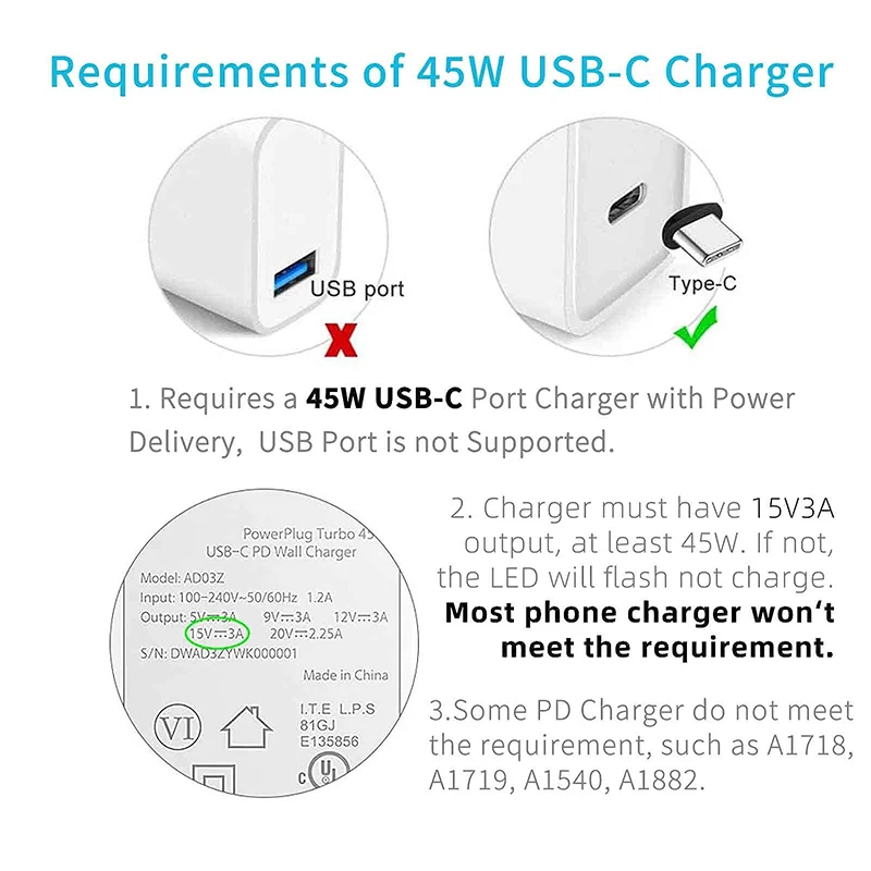 Universal USB Type-C Fast Charging Cable with 15V/3A PD Support