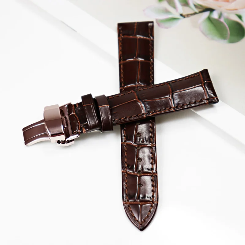 Genuine Cowhide Leather Watch Strap - Premium Universal Watchband for Women, Multiple Colors