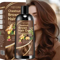 Shampoing traité de couleur au curcuma 3 en 1, shampooing nourrissant traité de couleur, formule douce, à base de plantes, beige clair 3