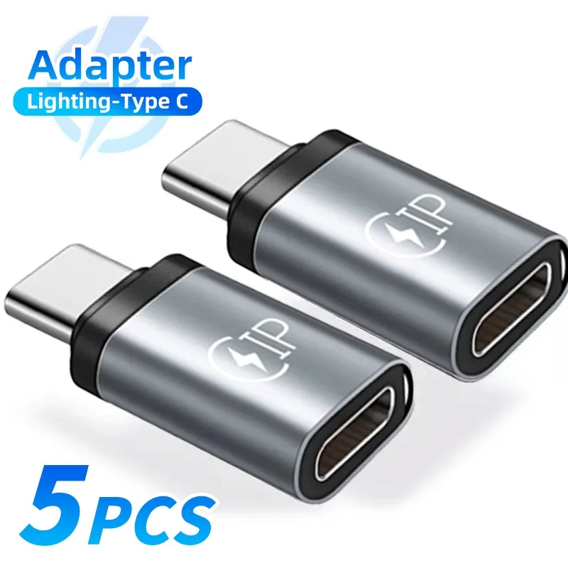 IOS To Type C Converter Fast Charger Adapter Lightning Female To USB C Male Cable Converter Quick Data Transfer Connector 5/1PCS usb to type c adapter ios to type c adapter