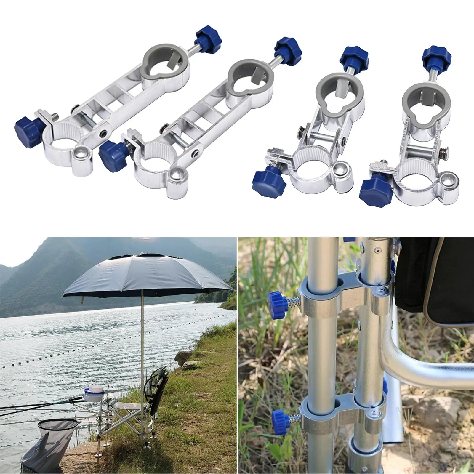 Fishing Chair Umbrella Stand, Adjustable Chair Umbrella Holder Clamp Fixed  Beach Rotatable Fishing Chair Rod Support Bracket