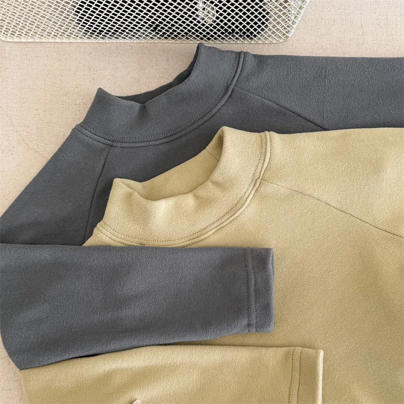 2025 Autumn Winter New Girls Long Sleeve Warm Dress Solid Children Bottoming Dress Letter Print Casual Dress Kids Cotton Clothes 2 2025 Autumn Winter New Girls Long Sleeve Warm Dress Solid Children Bottoming Dress Letter Print Casual Dress Kids Cotton Clothes - Image 2
