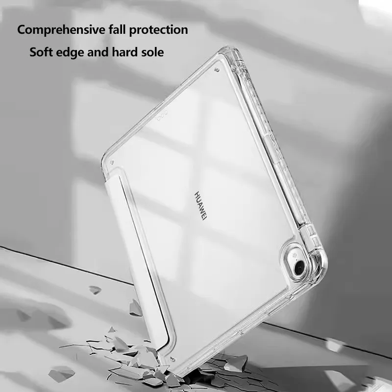 Crystal Clear Acrylic Tablet Case with Pen Slot
