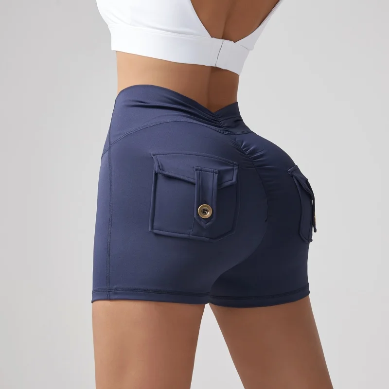 🍑 Wrinkled High-Waist Pocket Leggings for Women