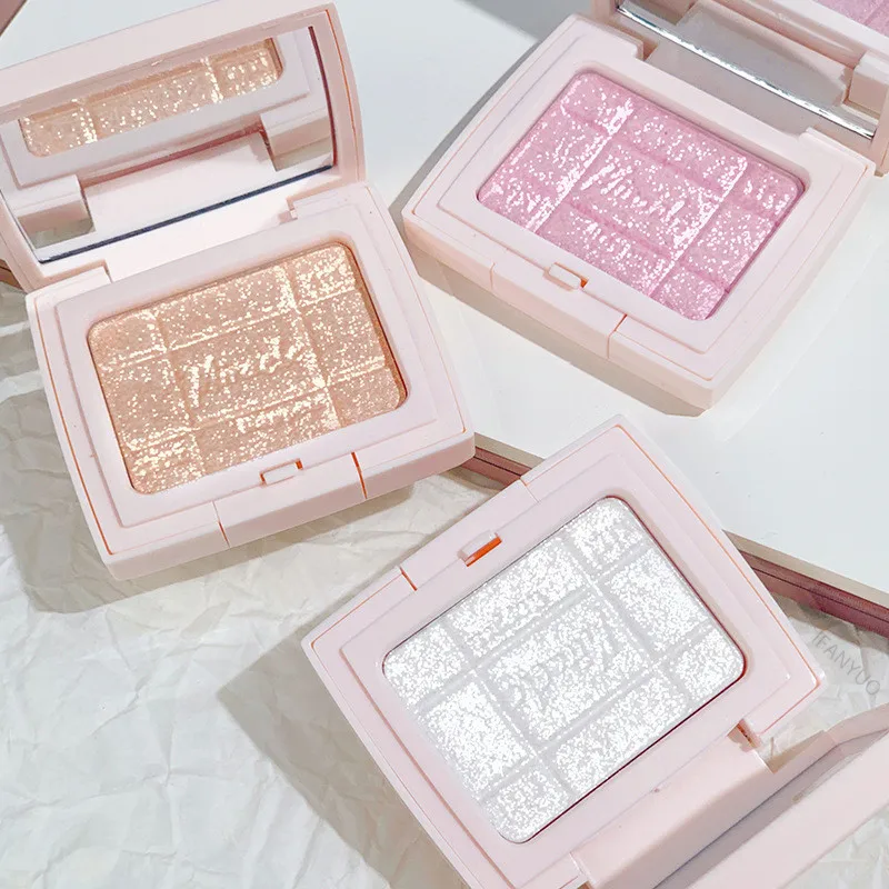Glitter Palette 3D Embossed Eyeshadow Cheek Contour High Gloss Body Highlight Illuminator Cosmetics