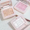 3D Embossed Glitter Palette Eyeshadow Cheek Contour High Gloss Palette Body Highlight Palette Palette Illuminator Cosmetics 1