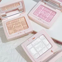 3D Embossed Glitter Palette Eyeshadow Cheek Contour High Gloss Palette Body Highlight Palette Palette Illuminator Cosmetics 1