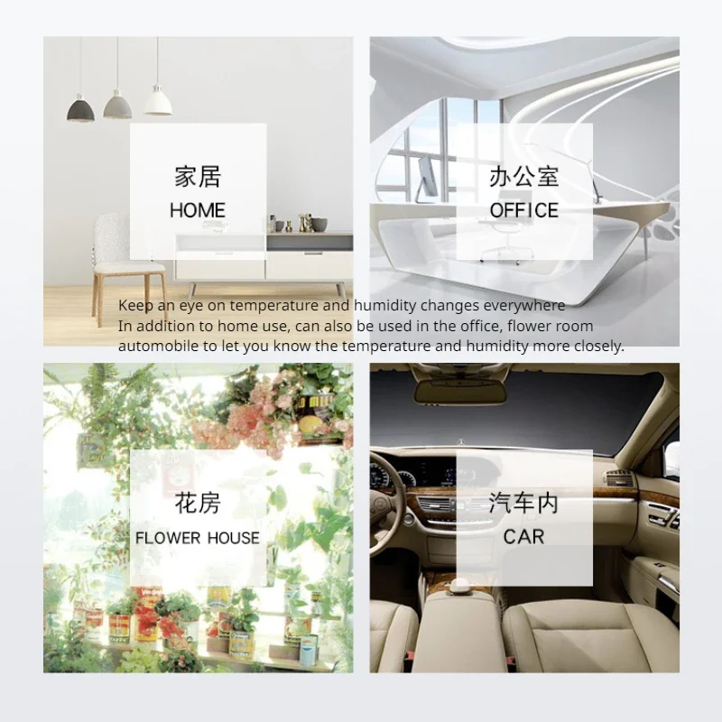 Digital Clock Thermometer Hygrometer Electronics LED Indoor Electronic Humidity Monitor Desktop Table Alarm Clocks Home Decor