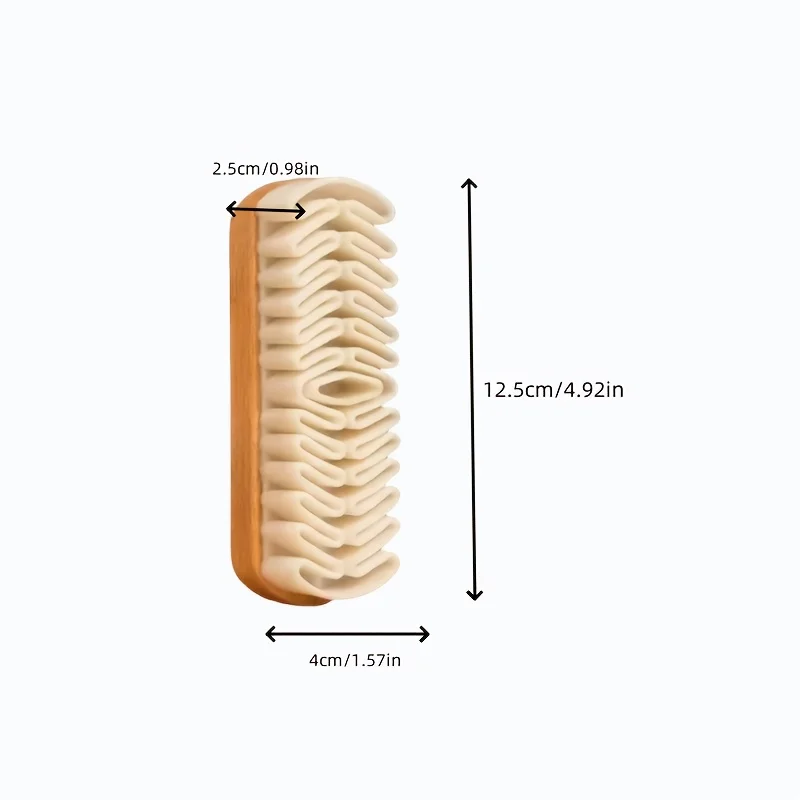 1pc Suede & Plush Shoe Cleaning Brushes - Heavy-Duty One-Brush Design for Chamois, Canvas, Boots, Sneakers