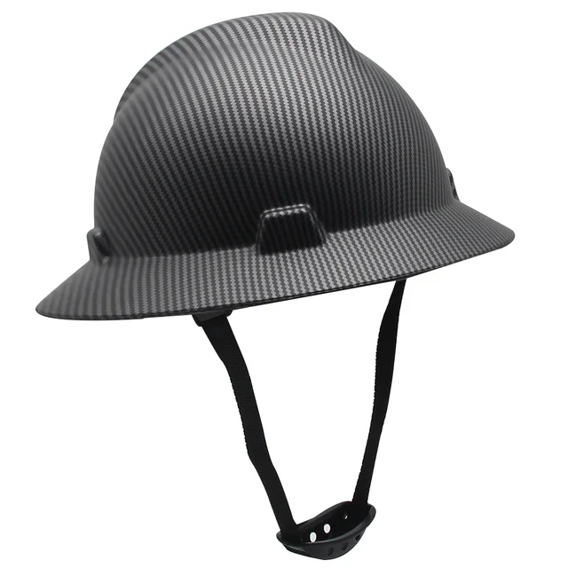 Carbon Fibre Full Brim Hard Hat