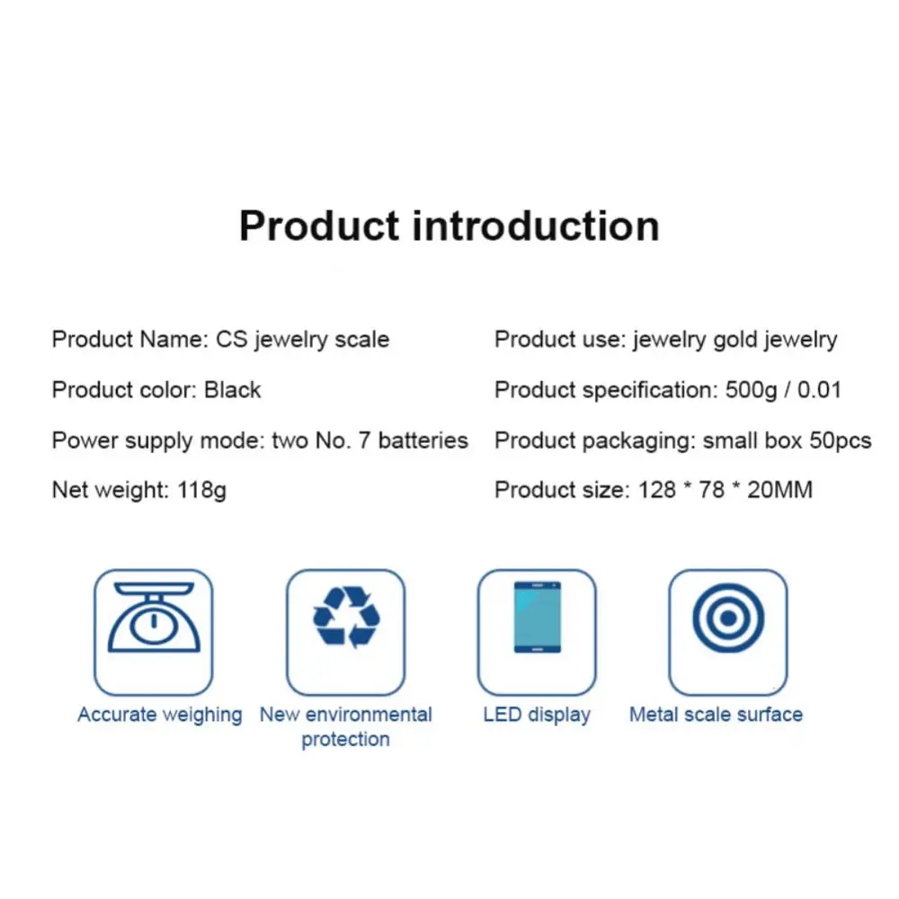 

Высокоточное черное точное измерение широкое применение прочный материал простота использования точный Взвешивание золота Высокая точность 118 г