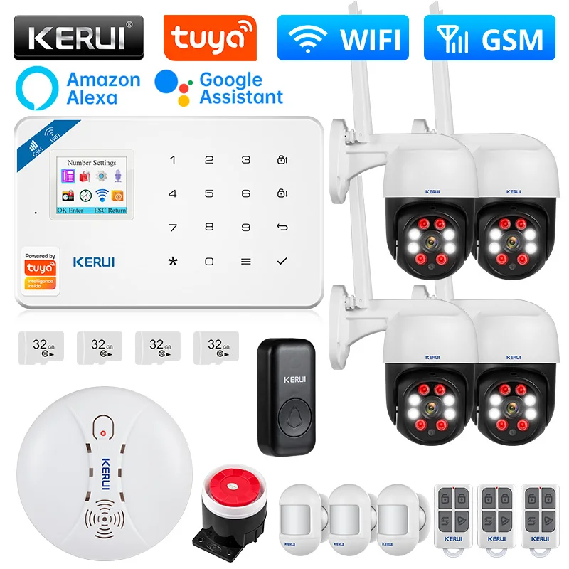 Kerui W181 Alarm Sytem Wifi Gsm Alarm Home Security Kit Smart Life