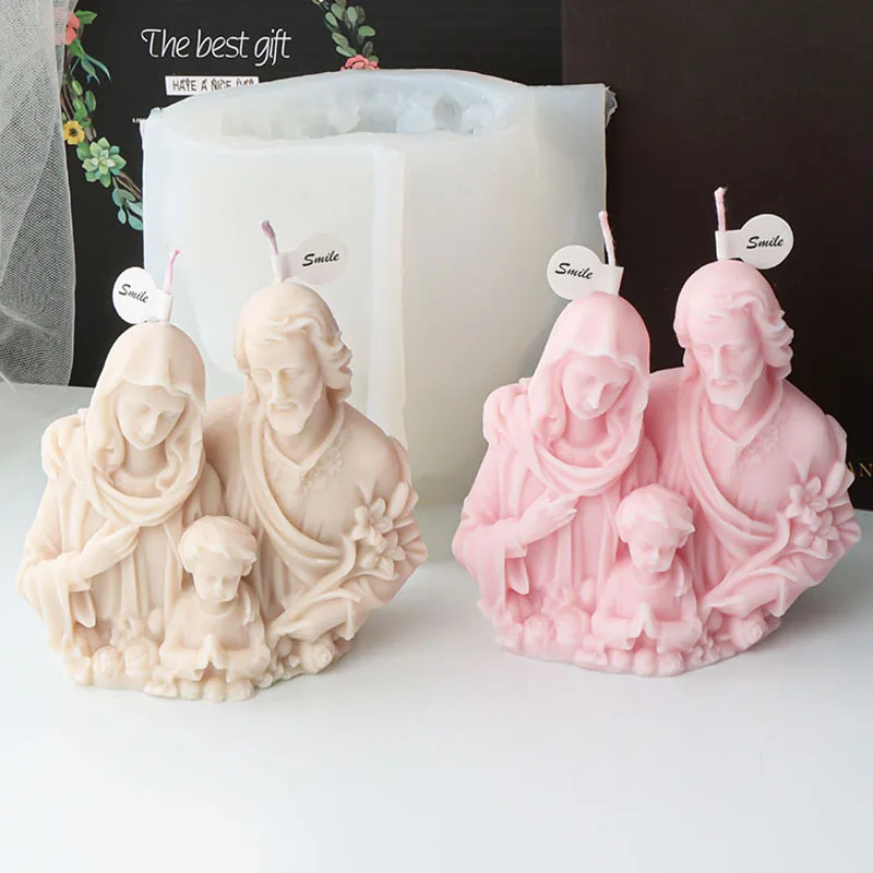 Holy Family Candle Mold 3