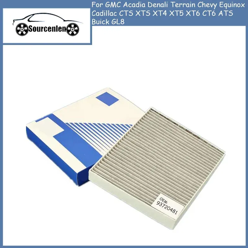 Воздушный фильтр для кондиционера 13508023 для GMC надлежащей местности, Chevy Equinox Cadillac CTS XTS XT4 XT5 XT6 CT6 ATS Buick GL8