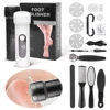 Electric Callus Remover Grinding Heel File Rechargeable Exfoliator Pedicure Machine with 3 Head & Brush Foot File for Men Women 3