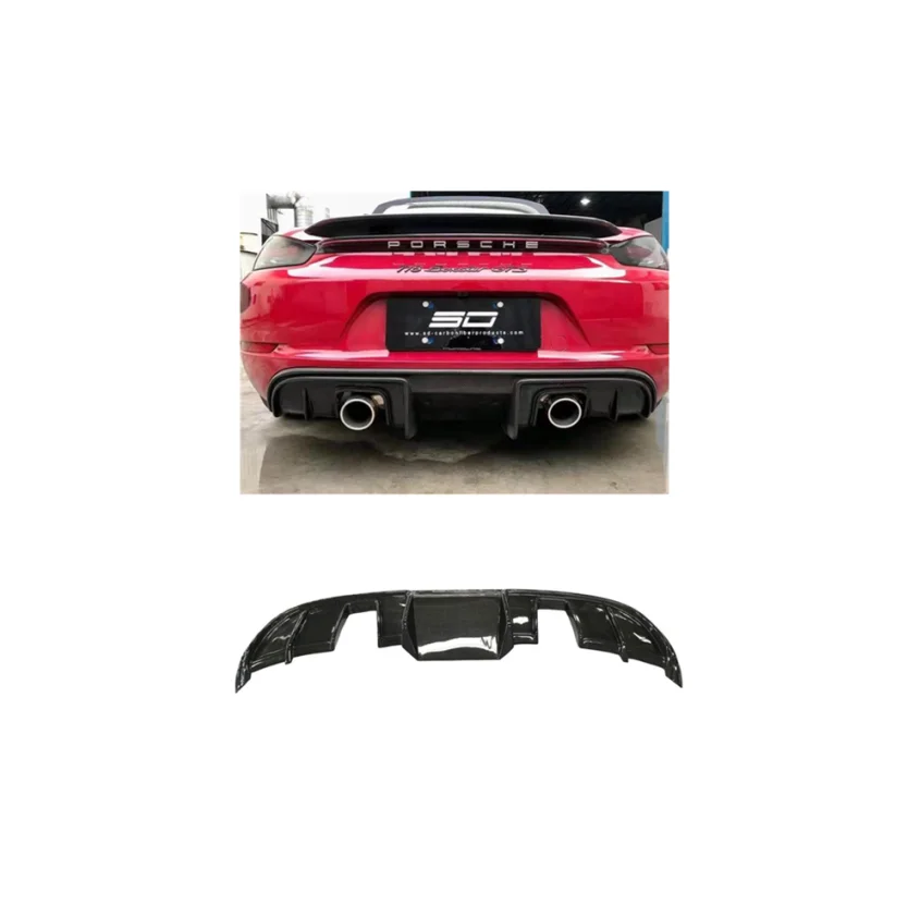 

Автомобильные детали, губа заднего бампера для 2016-2019 Porsche 718 Boxster Cayman Upgrade GT4, диффузор