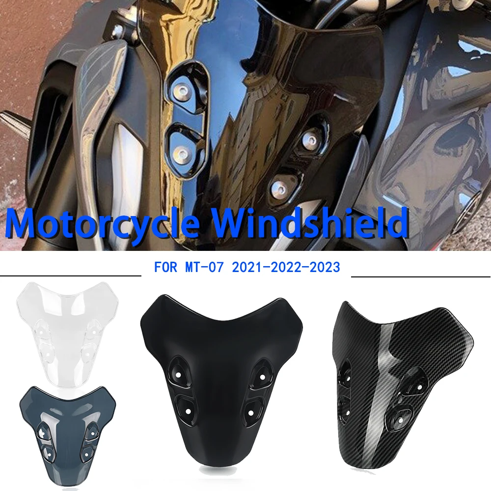 

For YAMAHA MT-07 MT07 MT 07 2021 2022 2023 2024 Motorcycle Accessories Windshield Windscreen Windproof Wind Screen Deflector