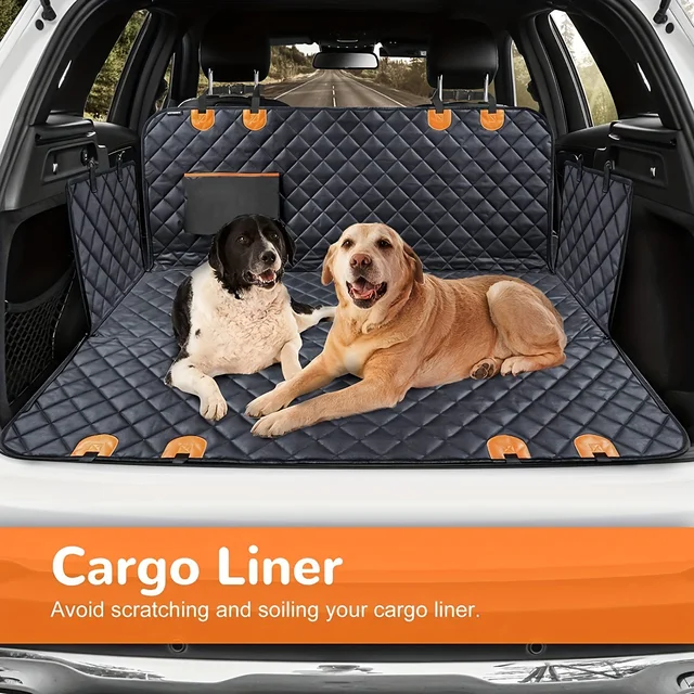 Dog Seat Cover Car Seat Cover for Pets 100%Waterproof Pet Seat Cover Hammock 600D Heavy Duty Scratch Proof Nonslip Durable Soft 4