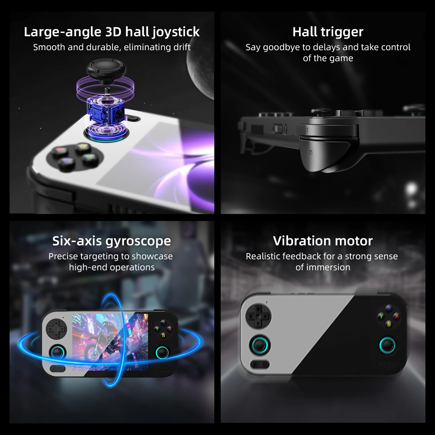 Anbernic RG476H consola de juegos portátil Retro 4 "LTPS pantalla completa multitáctil Android WIFI Bluetooth RG 476H reproductor de videojuegos - Image 4