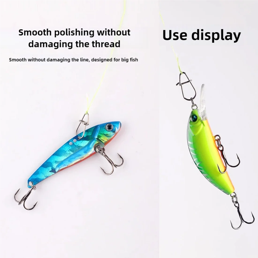 50 clips rapides en acier inoxydable pour raccords de pêche mer et eau douce