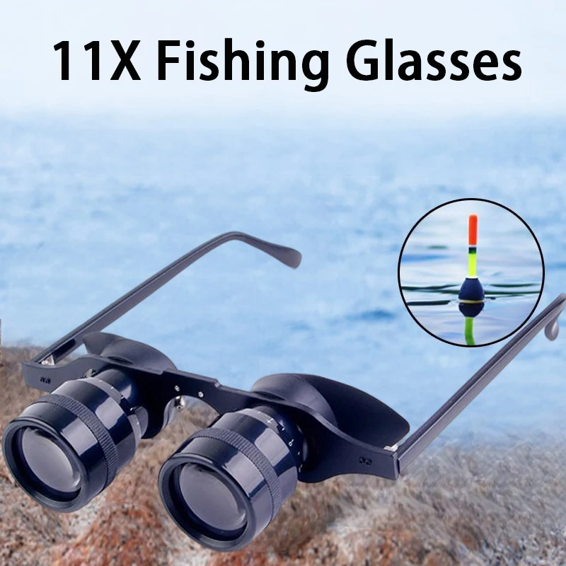 Lightweight 11X34 Fishing Glasses 11 XMagnifying Loupes Optics glasses Fishing Binocular Telescope For Opera Theater Concert