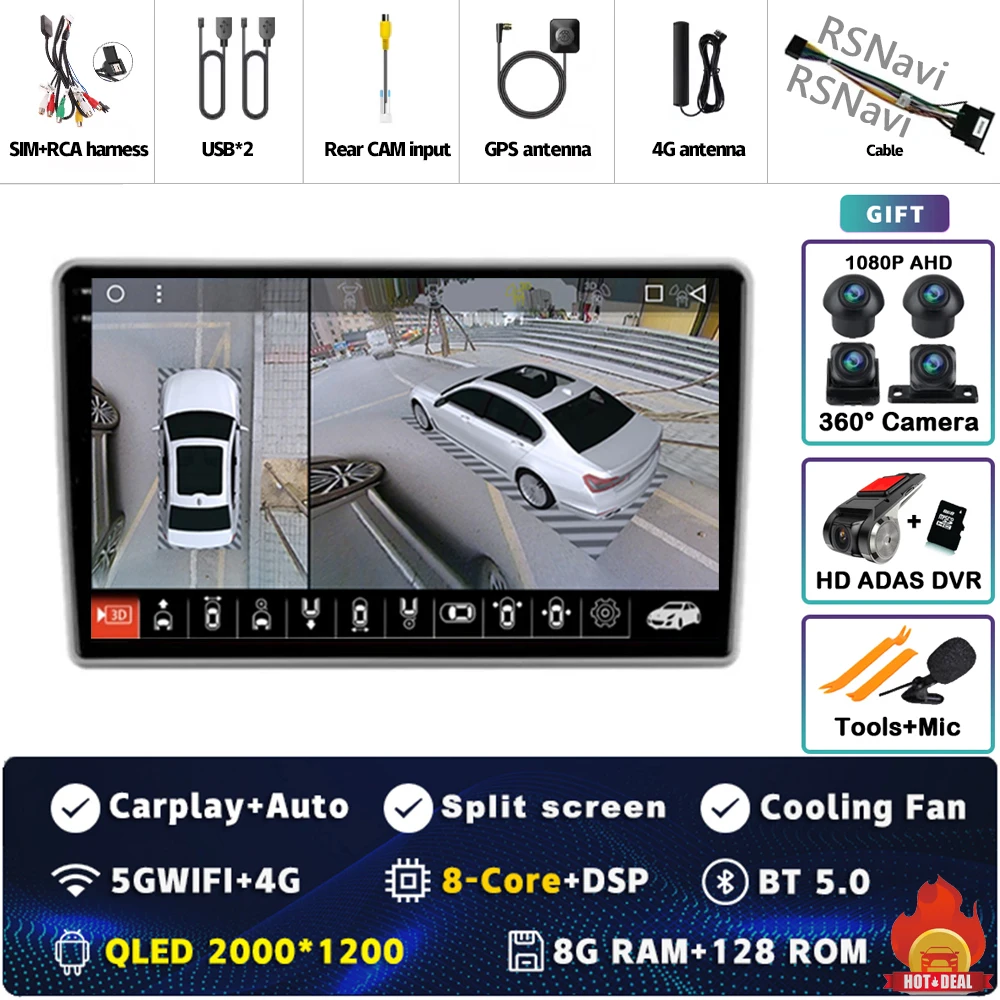 2K 8G-128G 360 DVR