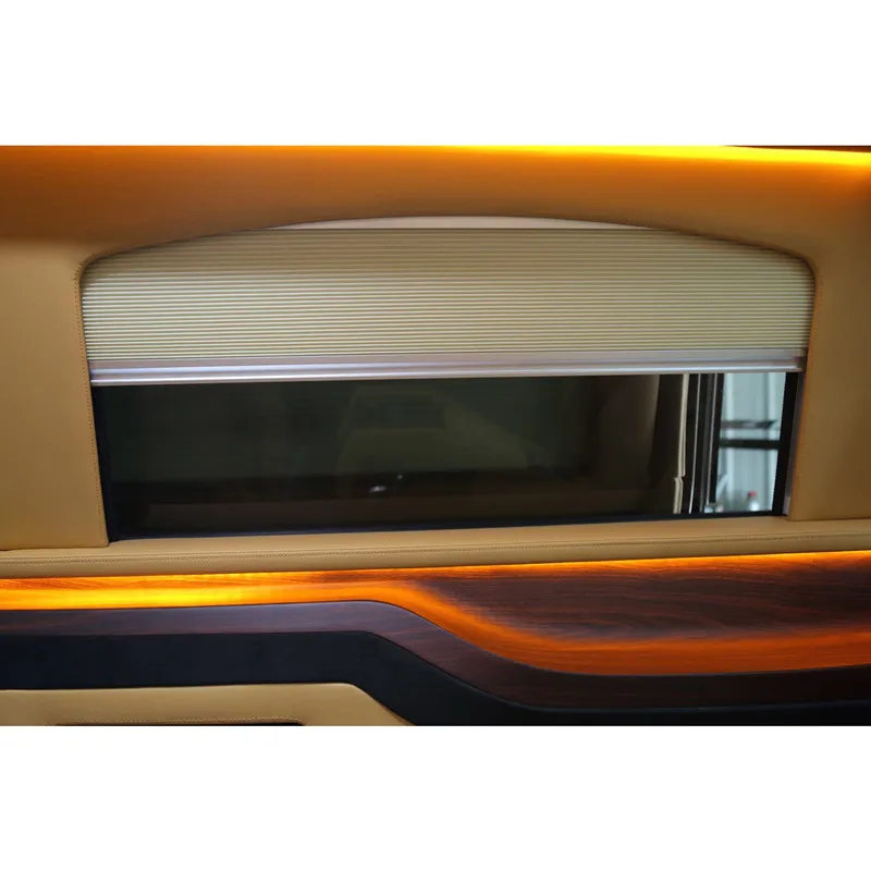 MPV electrical curtain RVCustomized van sunblind and electrical folding window curtain for campervan and motor home intelligent home decoration bead chain curtain motor smart home life timing function mobile phone app electric curtain motor