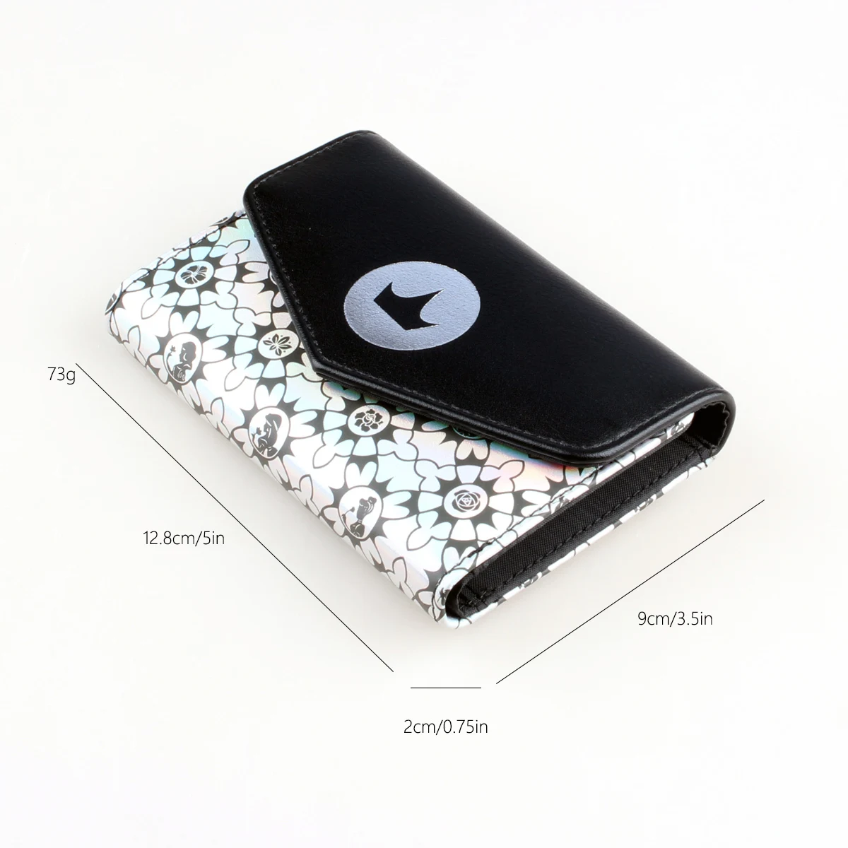 Classic Laser Design Short Wallet, Trendy Geometric Pattern Coin Purse For Women 3