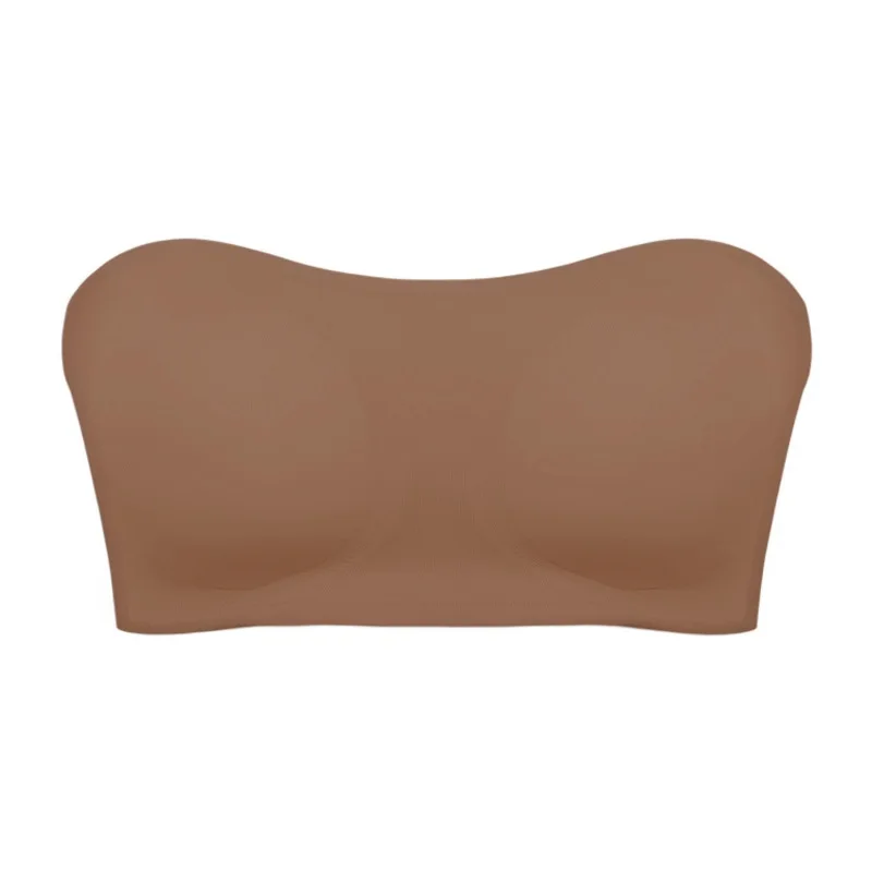 Women's Strapless Bra Sexy Hollow Backless Magic Bandage Seamless One-piece Underwear Wedding Invisible Slip-proof Brassiere