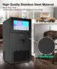 Commercial Ice Maker 130Lbs/Day, Quick Ice Making Commercial Ice Machine with 35Lbs Capacity, Under Counter Ice Maker 15 Inch 3