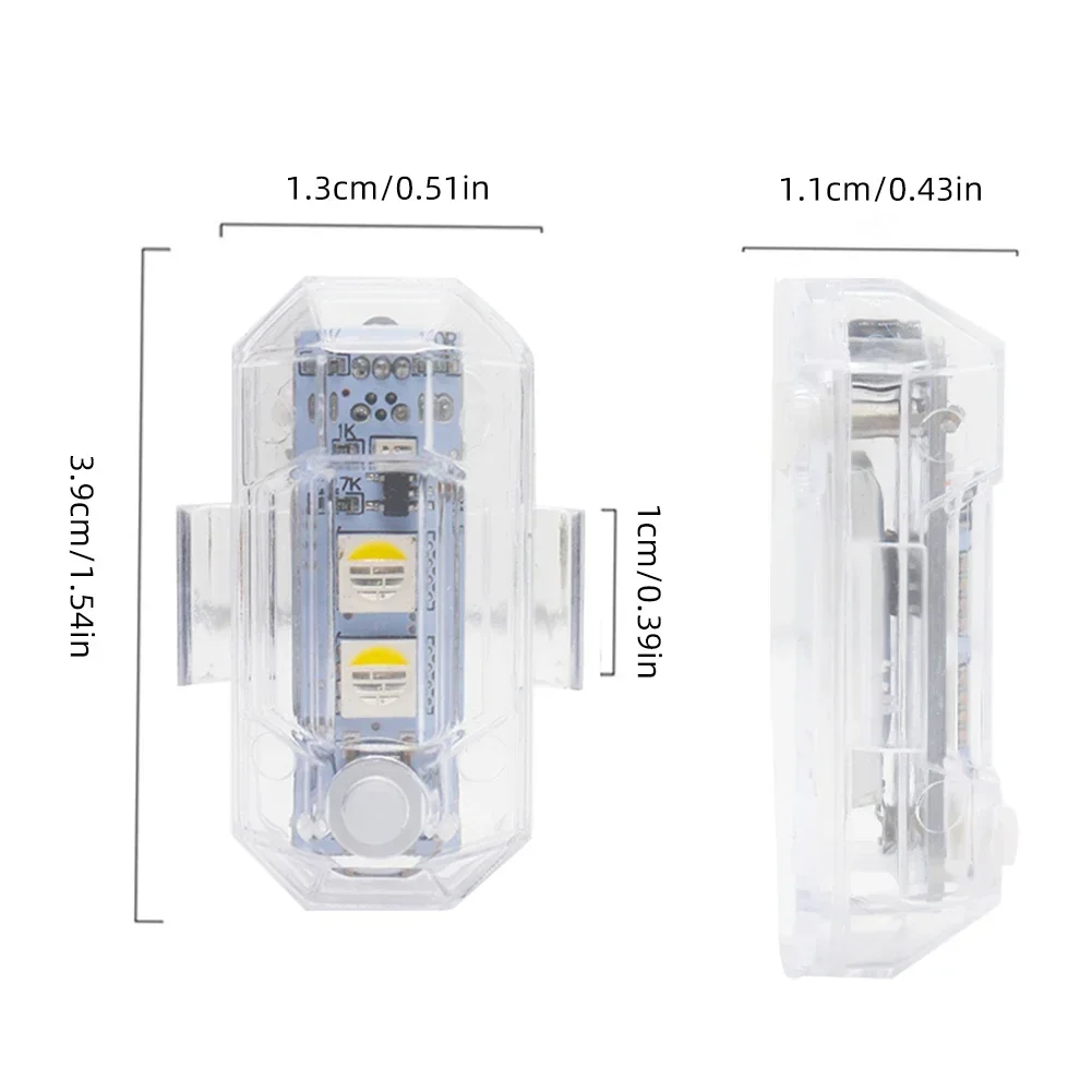 Feu Stroboscopique LED pour Drone, 1/2/4 Lumières avec Télécommande