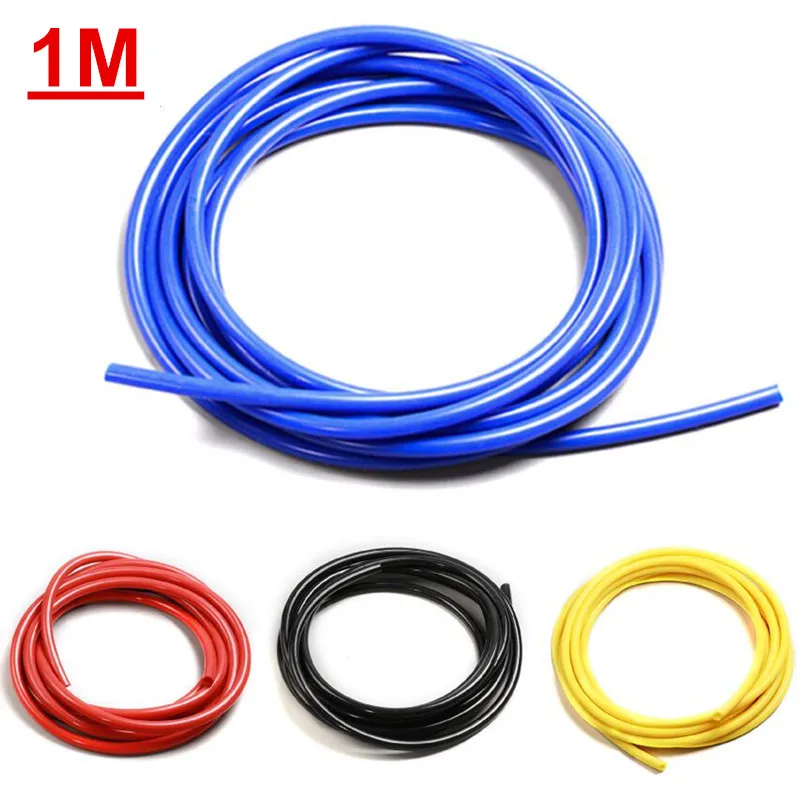1Meter 3mm/4mm/6mm/8mm Car Vacuum Silicone Hose Black/Yellow/Blue/Red